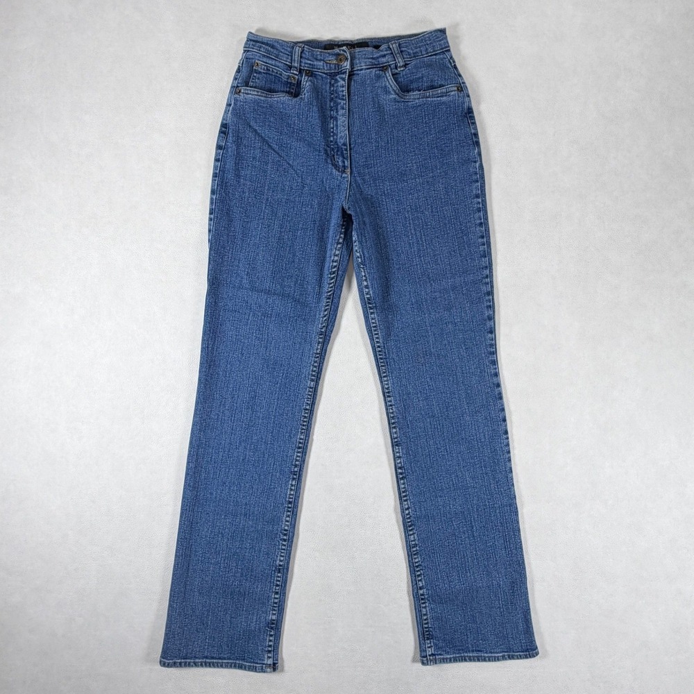 Robell Sporte Chris Straight Leg High Rise Stretch Retro Denim Jeans Size 25